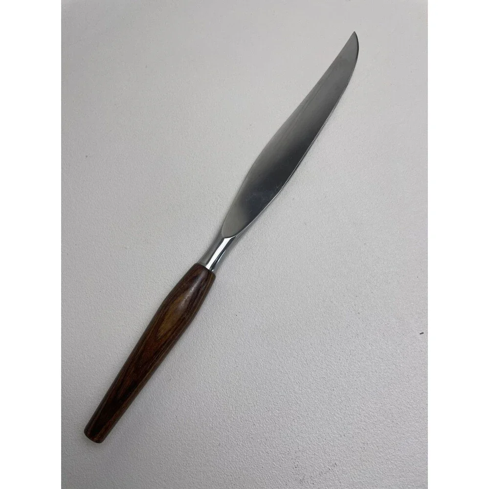 Mode Danish VTG 13” Knife Wood Handle Stainless MCM Sheffield England BARGAIN